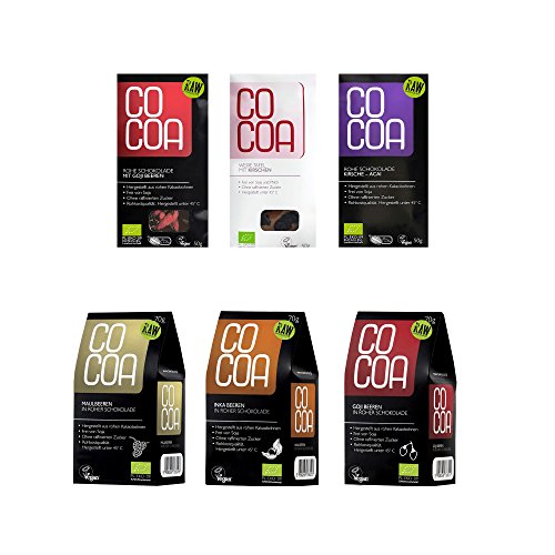 Raw Cocoa Bio Rohe Schokoladen Mix-Paket für Beerenliebhaber von Co coa