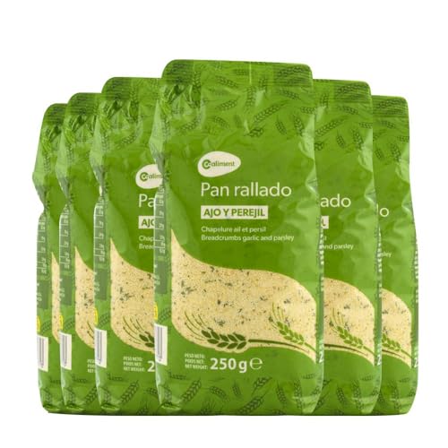 Semmelbrösel mit Knoblauch und Petersilie Coaliment 250 g Packung 6 Packungen von Coaliment