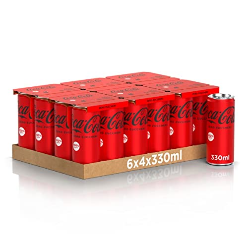 48x Coke Cola Zero Dose Coca ohne zucker 330 ml Italian alkoholfreies Getränk von Coca-Cola