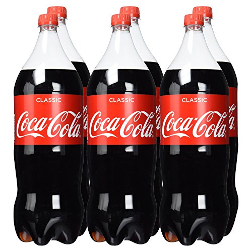 Coca-Cola Classic , Pure Erfrischung mit unverwechselbarem Coke Geschmack in stylischem Kultdesign , 6 x 2 Liter Einweg Flasche von Coca-Cola