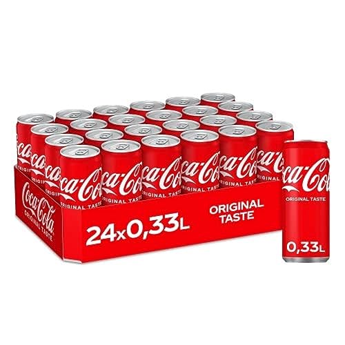 Coca-Cola, Classic Pure Erfrischung mit unverwechselbarem Coke Geschmack in stylischem Kultdesign EINWEG Dose 330 ml, ColaCola, 7920 milliliter, Pack of 24 von Coca-Cola
