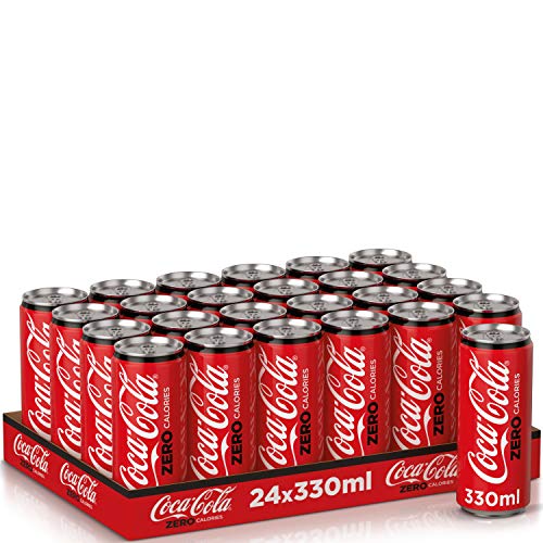 Coca Cola Zero, 24er Pack (24 x 330 ml) (ohne Pfand, Lieferung nur nach Österreich) von Coca-Cola