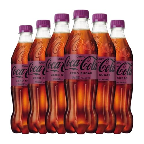 Getränke und Mixer Coca-Cola Cherry Zero Medium Flasche 50 cl (Karton mit 6 Medium Flasche von 50 cl) von Coca-Cola