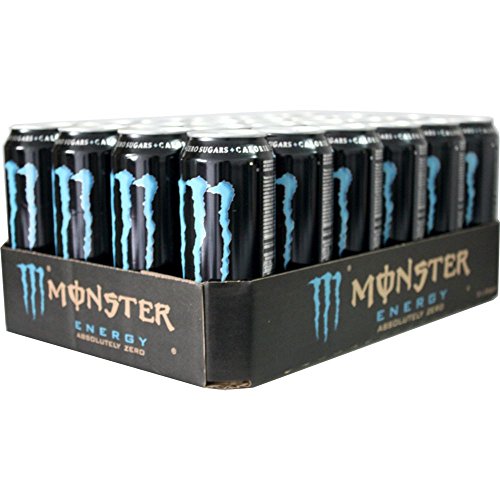 Monster Energy Drink Absolutely Zero 24x 50ml - Kalorienfrei und ohne Zucker von Coca-Cola