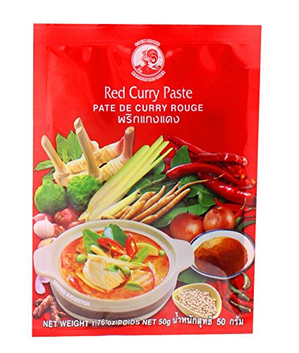 Cock Brand Rote Curry Paste 50g von Cock