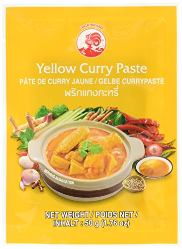 Cock Currypaste, gelb, 50 g Packung von Cock