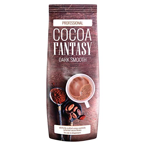 Cocoa Fantasy Dark Smooth Kakao, 2kg Trinkschokolade, Instant Kakaopulver, weicher und cremiger Geschmack, 27% Kakaoanteil von Cocoa Fantasy