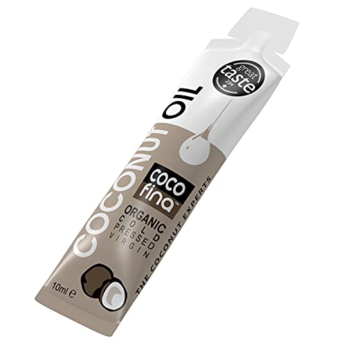 Bio-Kokosöl zum Ölziehen – Zahnaufhellung – Baby-Kokosöl – kaltgepresstes extra natives rohes Kokosöl Stickstoff verpackt – 10 ml Beutel (1 x 10 ml) von Cocofina