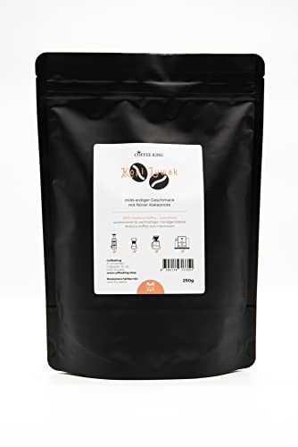 Kopi Luwak 100% Arabica Kaffee 250g (Katzenkaffee von frei lebenden Tieren) (250g Gemahlen) | Sortenrein | Raritätenkaffee | Direct Trade | Made In Germany von Coffee King