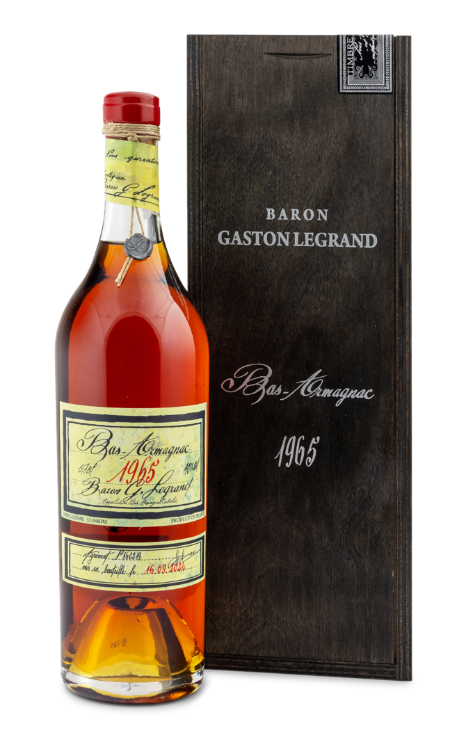 1965 Bas Armagnac "Baron Gaston Legrand" von Cognac Lheraud