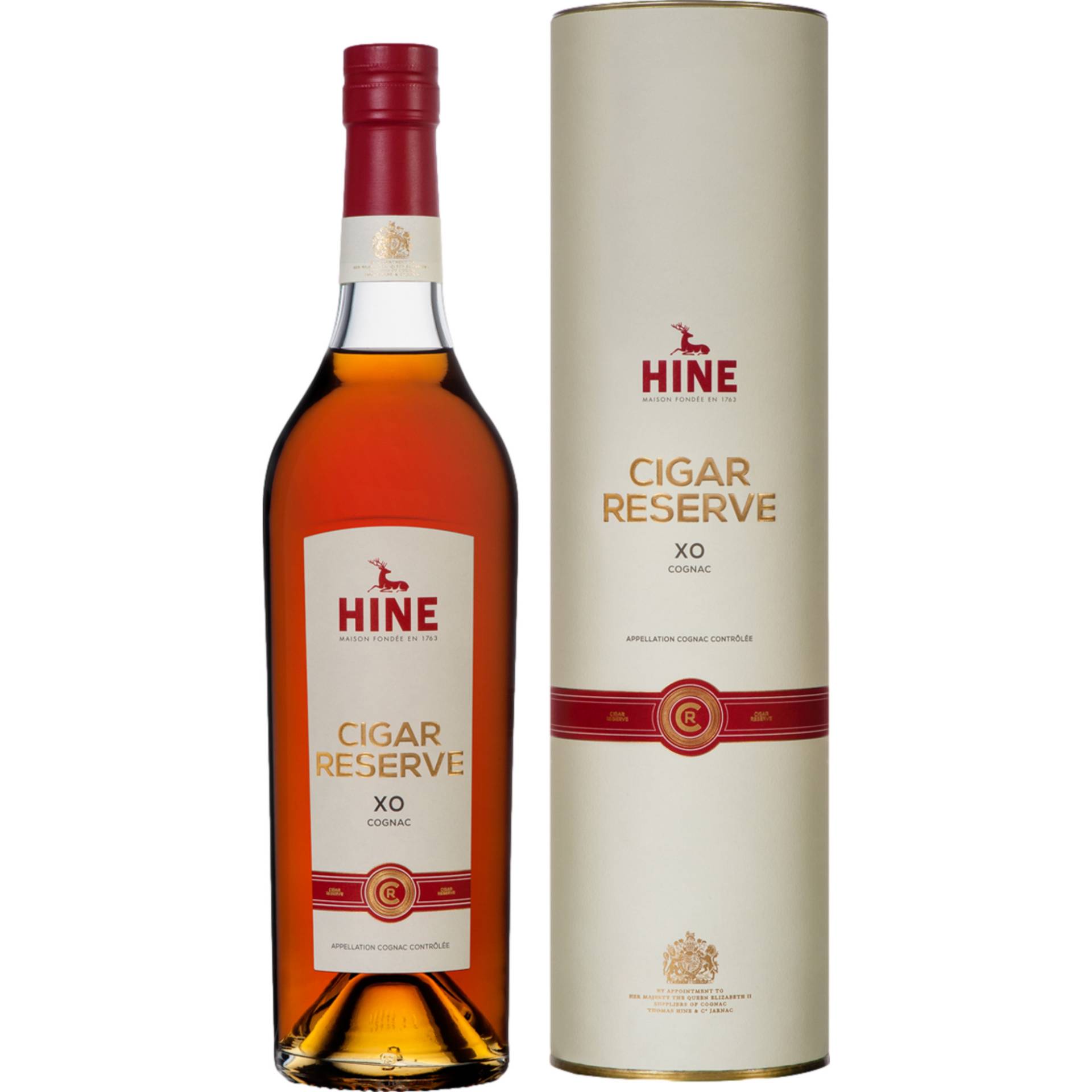 Hine Cognac Cigar Reserve XO, Cognac AOP, 0,7 L, 40% Vol., Cognac, Spirituosen von Cognac Thomas Hine & C° - 16 Quai de l'Orangerie, 16200 Jarnac, Frankreich