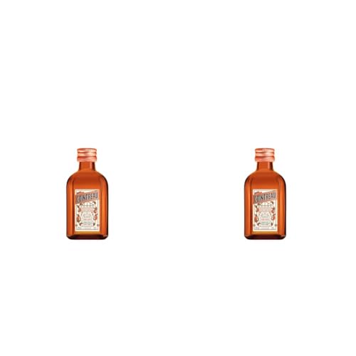 Cointreau Orangenlikör mit 40% vol. (2 x 0,05l) | Der perfekte Likör für Cocktails aus 100% natürlichen Zutaten der Geschenkpackung (Packung mit 2) von Cointreau