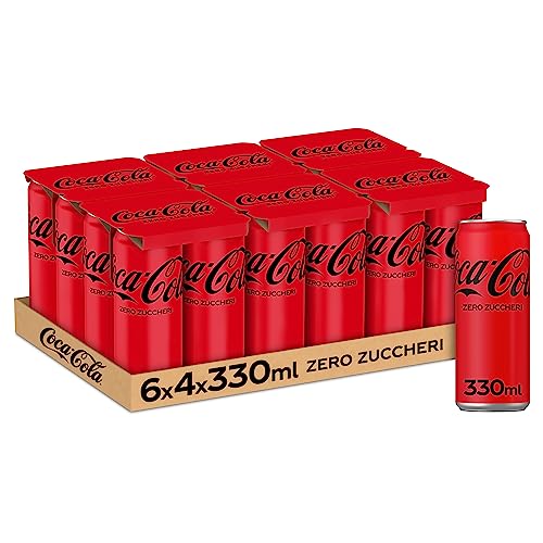 24x Coke Cola Zero Dose Coca ohne zucker 330 ml Italian alkoholfreies Getränk von Coca-Cola Zero
