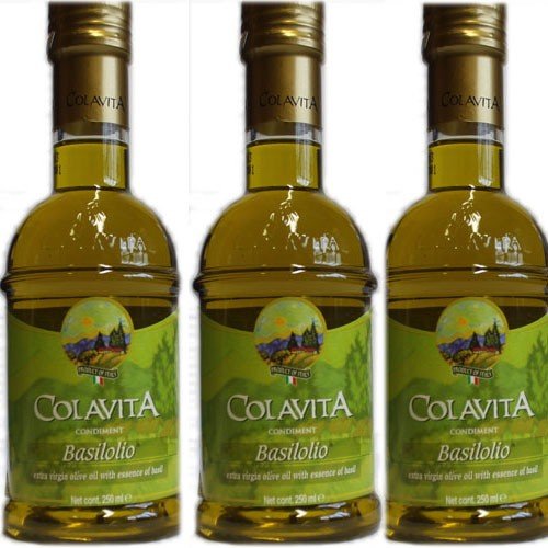 3x Colavita Olivenöl 'Basilolio' Extra Vergine, 250 ml von Colavita
