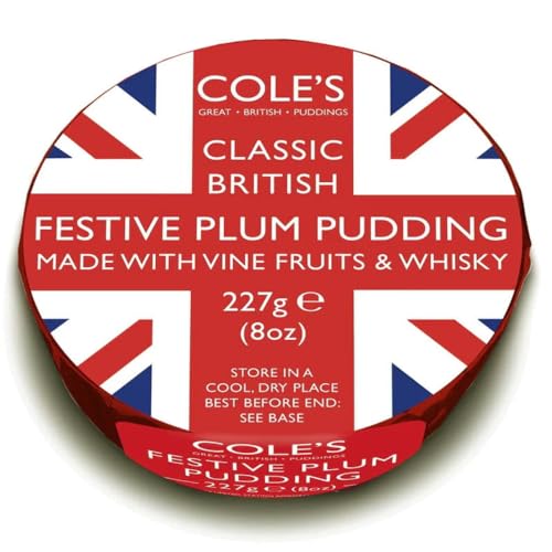 Cole's Traditional Christmas Pudding with Whiskey - Union Jack Design - 227g von Coles