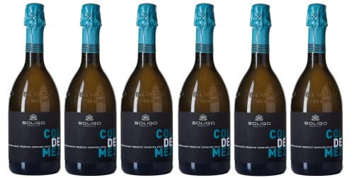 6x 0,75l - Colli del Soligo - Col de Mez - Prosecco Spumante - Brut - Valdobbiadene Prosecco Superiore D.O.C.G. - Veneto - Italien - weißer Schaumwein trocken von Colli del Soligo