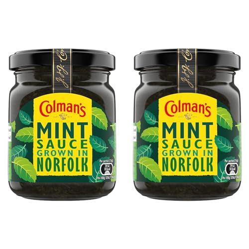 Colman's Classic Mint Sauce | Gewürzsoße aus Minze zum Würzen von Lamm, Salatdressings, Guacamole | (2 Stück (2 x 165g)) von Colman's