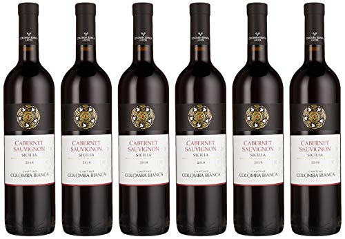 Cabernet Sauvignon Sicilia DOC"Colomba Bianca" Bio Rotwein Sizilien trocken (6 x 0.75l) von COLOMBABIANCA