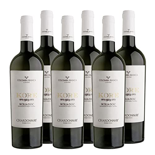 Chardonnay Sicilia DOC "Kore" Bio Weißwein Sizilien trocken (6 x 0.75l) von COLOMBABIANCA