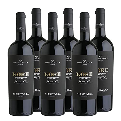 Nero d'Avola Sicilia DOC "Kore" Bio Rotwein Sizilien trocken (6 x 0.75l) von COLOMBABIANCA