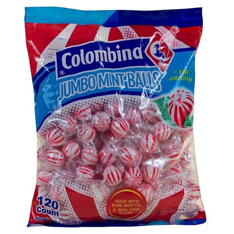 Colombina Jumbo Mint Balls - 120 Pieces (Colombina Jumb Minzbällchen - 120 Stücke) von Colombina