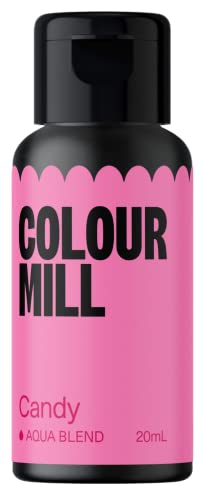 Colour Mill Aqua Blend Candy Lebensmittelfarbe auf Wasserbasis - Lebensmittel Farbe Sehr Intensiv, Hoch Konzentriert, Vegan - 20 ml von Colour Mill