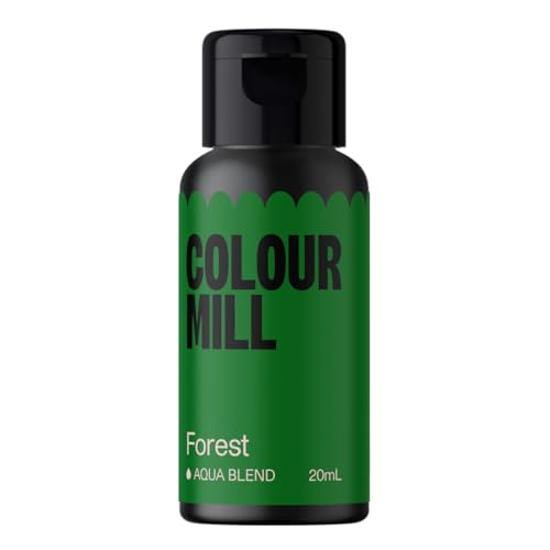 Colour Mill Aqua Blend Forest Lebensmittelfarbe auf Wasserbasis - Lebensmittel Farbe Sehr Intensiv, Hoch Konzentriert, Vegan - 20 ml von Colour Mill
