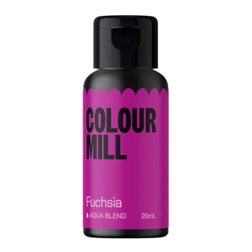 Colour Mill Aqua Blend Fuchsia Lebensmittelfarbe auf Wasserbasis - Lebensmittel Farbe Sehr Intensiv, Hoch Konzentriert, Vegan - 20 ml von Colour Mill