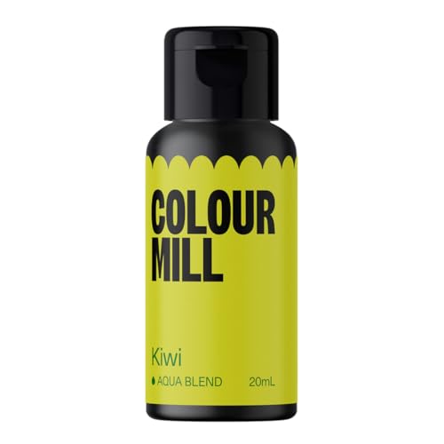 Colour Mill Aqua Blend Kiwi Lebensmittelfarbe auf Wasserbasis - Lebensmittel Farbe Sehr Intensiv, Hoch Konzentriert, Vegan - 20 ml von Colour Mill