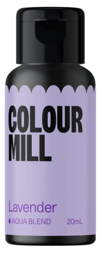 Colour Mill Aqua Blend Lavender Lebensmittelfarbe auf Wasserbasis - Lebensmittel Farbe Sehr Intensiv, Hoch Konzentriert, Vegan - 20 ml von Colour Mill