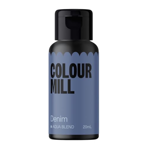 Colour Mill Aqua Blend Denim Lebensmittelfarbe auf Wasserbasis - Lebensmittel Farbe Sehr Intensiv, Hoch Konzentriert, Vegan - 20 ml von Colour Mill