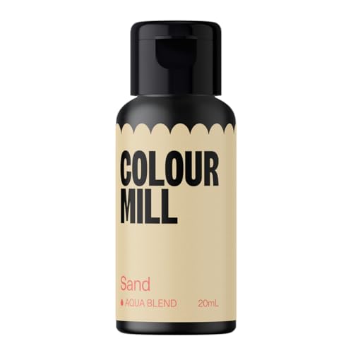 Colour Mill Aqua Blend Sand Lebensmittelfarbe auf Wasserbasis - Lebensmittel Farbe Sehr Intensiv, Hoch Konzentriert, Vegan - 20 ml von Colour Mill