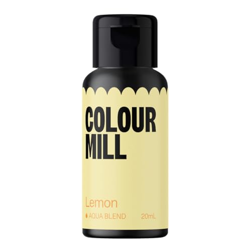 Colour Mill Aqua Blend Lemon 20 ml Lebensmittelfarbe auf Wasserbasis Sehr intensiv, hoch konzentriert von Colour Mill