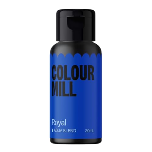 Colour Mill Aqua Blend Lebensmittelfarbe auf Wasserbasis Königlich - Lebensmittel Farbe Sehr Intensiv, Hoch Konzentriert, Vegan - 20 ml von Colour Mill