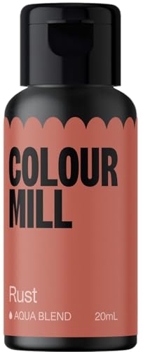 Colour Mill Aqua Blend Rust Lebensmittelfarbe auf Wasserbasis - Lebensmittel Farbe Sehr Intensiv, Hoch Konzentriert, Vegan - 20 ml von Colour Mill