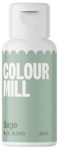 Colour Mill Oil Blend Sage Lebensmittelfarbe auf Ölbasis - Lebensmittelfarben für Schokolade, Fondant, Cupcakes, Kuchen, Backen, Macaron - Food Coloring für Tortendeko - 20ml von Colour Mill