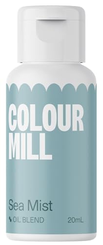 Colour Mill Oil Blend Sea Mist Lebensmittelfarbe auf Ölbasis - Lebensmittelfarben für Schokolade, Fondant, Cupcakes, Kuchen, Backen, Macaron - Food Coloring für Tortendeko - 20ml von Colour Mill