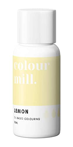 Colour Mill Oil Blend Lemon Lebensmittelfarbe auf Ölbasis - Lebensmittelfarben für Schokolade, Fondant, Cupcakes, Kuchen, Backen, Macaron - Food Coloring für Tortendeko - 20ml von Colour Mill