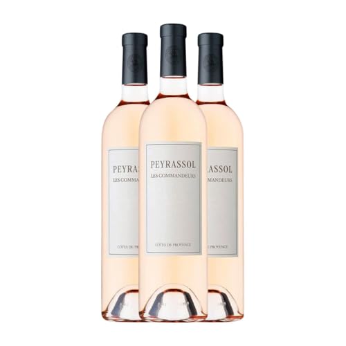 Commanderie de Peyrassol Cuvée des Commandeurs Rosé Côtes de Provence 75 cl Rosé-Wein (Karton mit 3 Flaschen von 75 cl) von Commanderie de Peyrassol