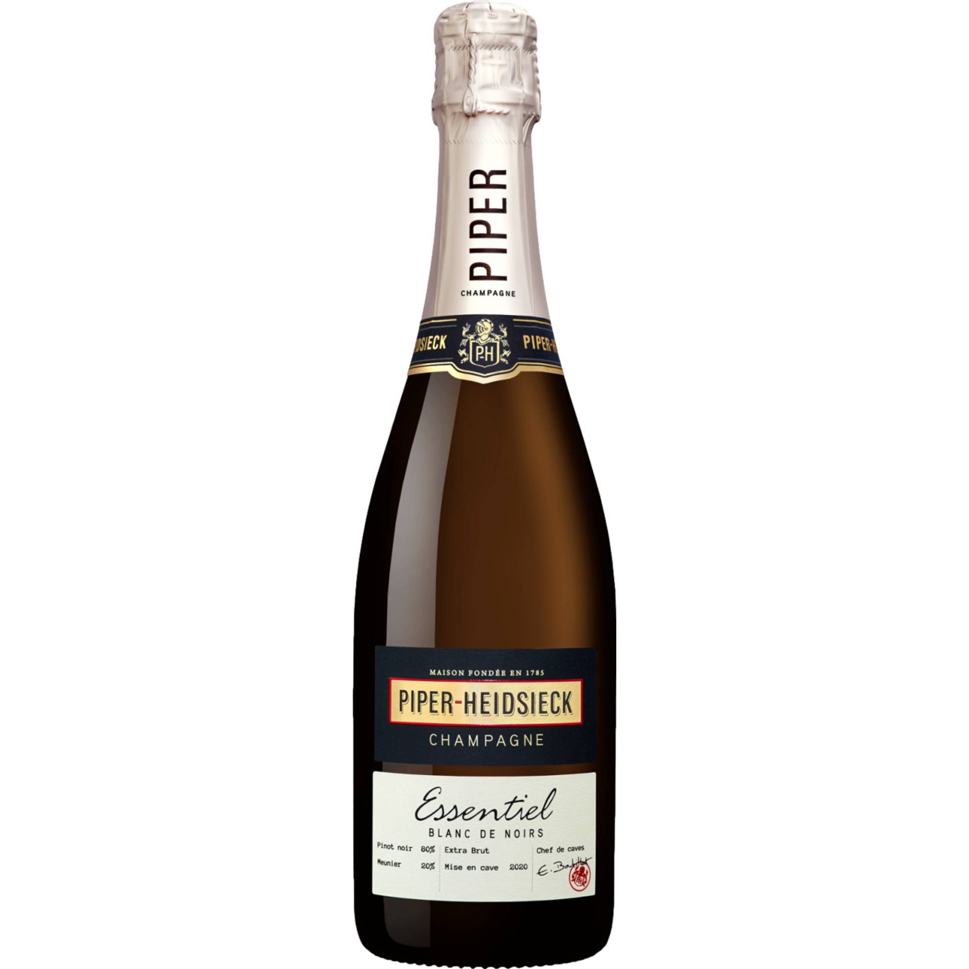 Champagne Piper-Heidsieck Essentiel, Brut, Blanc de Noirs, Champagne AC, Champagne, Schaumwein von Compagnie Champenoise PH-CH. Piper Heidsieck, 12, allée du Vignoble F-51100 Reims