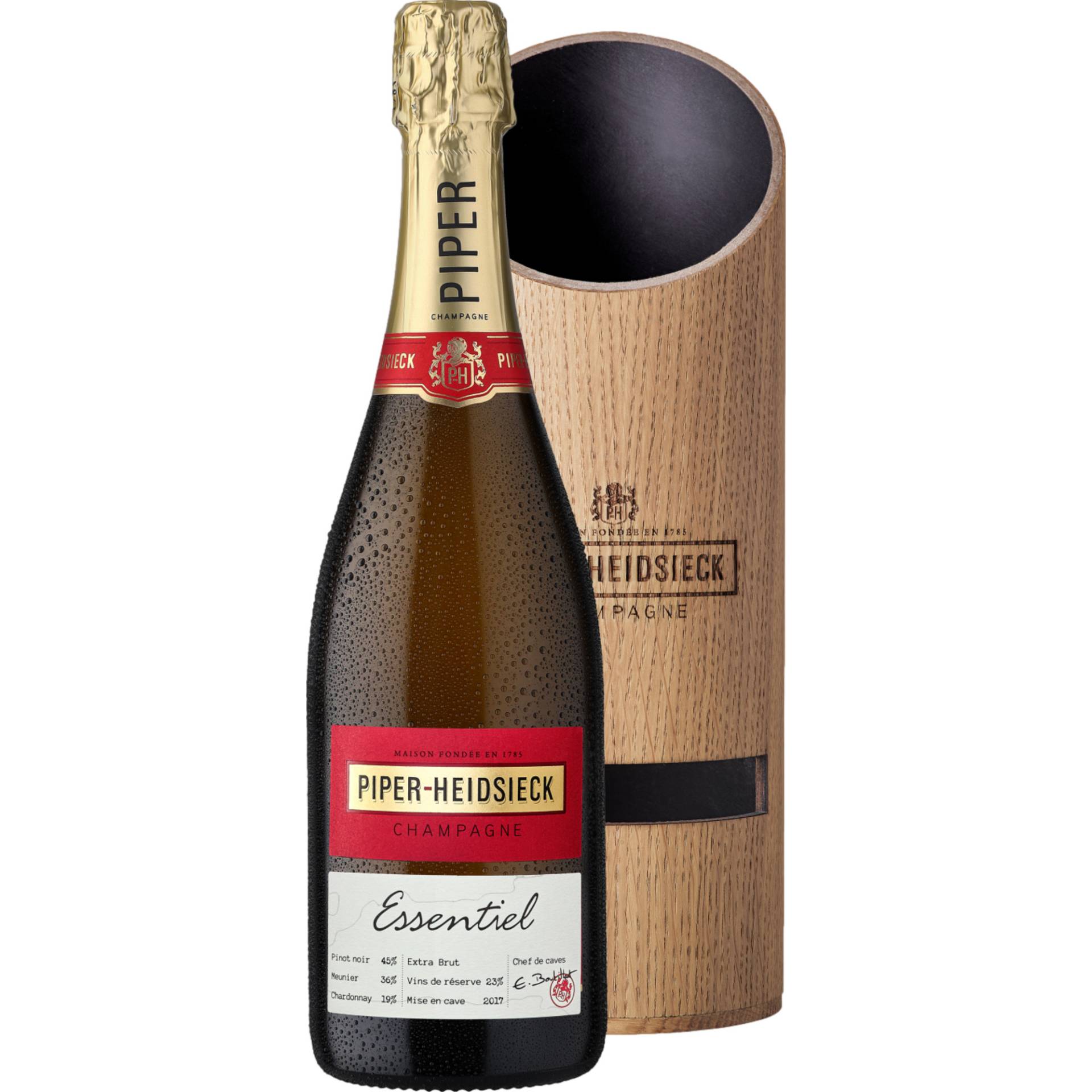 Champagne Piper-Heidsieck Essentiel Natural Sound, Extra Brut, Champagne AC, Champagne, Schaumwein von Compagnie Champenoise PH-CH. Piper Heidsieck, 12, allée du Vignoble F-51100 Reims