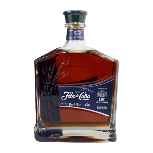 Rum Flor de Caña 130th Anniversary 70 cl von Compañía Licorera de Nicaragua - Flor de Caña