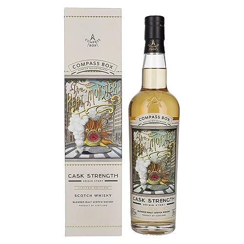 Compass Box THE PEAT MONSTER Cask Strength Blended Malt Limited Edition 56,7% Vol. 0,7l in Geschenkbox von Compass Box