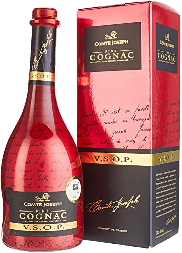 Comte Joseph - Cognac VSOP in Geschenkverpackung - 40% Vol - Herkunft : Frankreich (1 x 0.7 l) von Comte Joseph