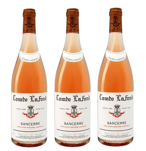 3x 0,75l - 2022er - Comte Lafond - Sancerre Rosé - Sancerre A.O.P. - Loire - Frankreich - Rosé-Wein trocken von Comte Lafond