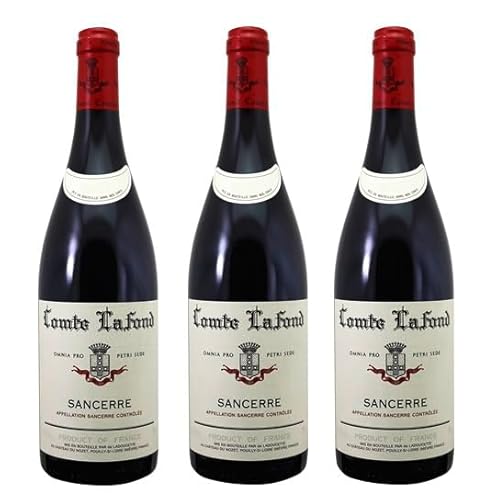 3x 0,75l - 2022er - Comte Lafond - Sancerre Rouge - Sancerre A.O.P. - Loire - Frankreich - Rotwein trocken von Comte Lafond