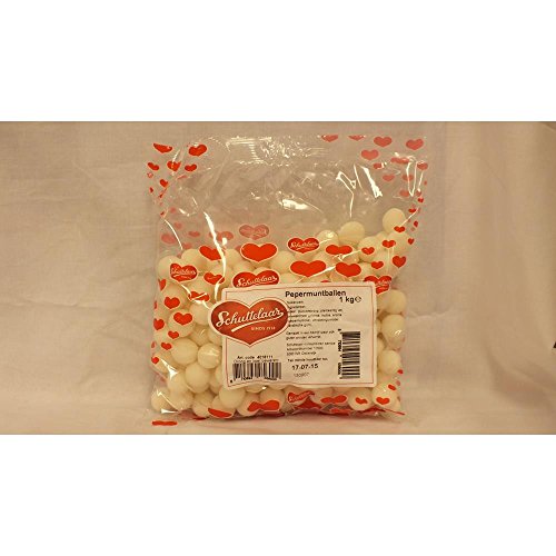 Schuttelaar Bonbon Pepermuntballen 1000g Beutel (Pfefferminz-Kugeln) von Concorp