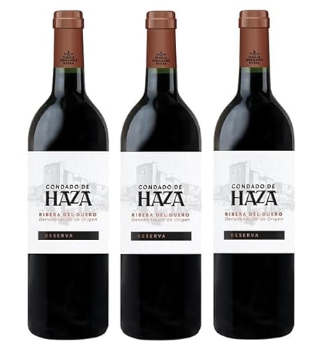 3x 0,75l - 2019er - Fernández Rivera - Condado de Haza - Reserva - Ribera del Duero D.O.P. - Spanien - Rotwein trocken von Condado de Haza