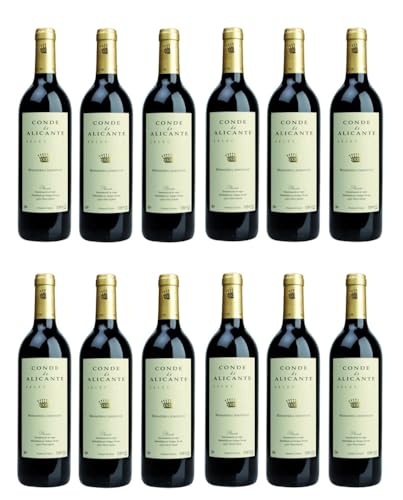 12x 0,75l - 2023er - Conde de Alicante - Tinto - Monastrell semidulce - Alicante D.O.P. - Spanien - Rotwein lieblich von Conde de Alicante