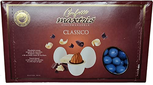 Confetti Maxtris Ciocomandorla Klassisch Farbe Blau 1 KG von Confetti Maxtris